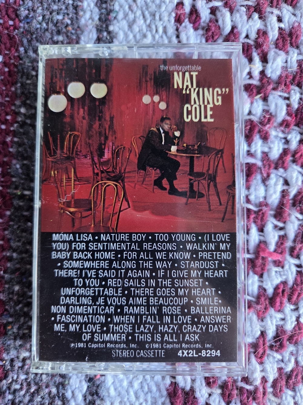 Nat "King" Cole Cassette Tape - Red Cover